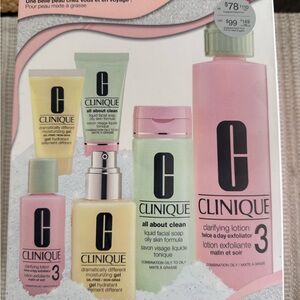 Clinique All About Clean Skincare Trio - Pink, Yellow, Green